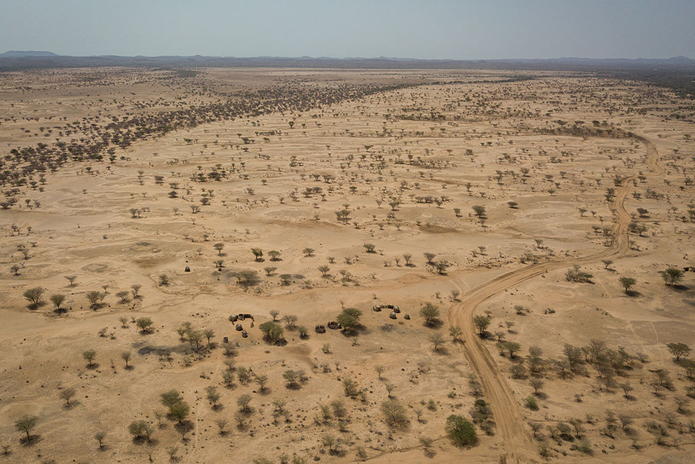 Aerial view of Northern Kenya